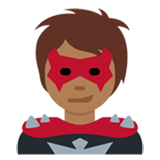 🦹🏾 Emoji Personaje De Supervillano: Tono De Piel Oscuro Medio en Twitter Twemoji 13.0.1.