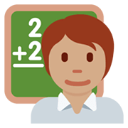 Emoji 🧑🏽‍🏫 Insegnante: Carnagione Olivastra su Twitter Twemoji 13.0.1.