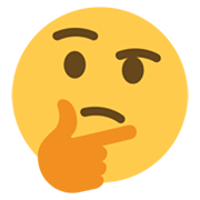Emoji 🤔 Faccina Concentrata su Twitter Twemoji 13.0.1.