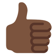 👍🏿 Emoji Polegar Para Cima: Pele Escura na Twitter Twemoji 13.0.1.