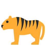 Émoji 🐅 Tigre sur Twitter Twemoji 13.0.1.