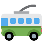 Émoji 🚎 Trolleybus sur Twitter Twemoji 13.0.1.