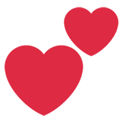 💕 Emoji Dois Corações na Twitter Twemoji 13.0.1.