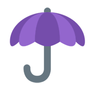 Émoji ☂️ Parapluie Ouvert sur Twitter Twemoji 13.0.1.