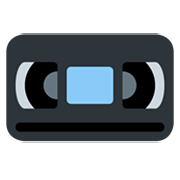 Emoji 📼 Videocassetta su Twitter Twemoji 13.0.1.
