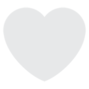 🤍 Emoji weißes Herz Twitter Twemoji 13.0.1.