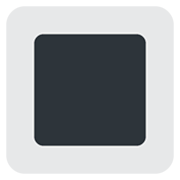 Emoji 🔳 Tasto Quadrato Nero Con Bordo Bianco su Twitter Twemoji 13.0.1.