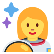 👩‍🚀 Emoji Astronautin Twitter Twemoji 13.0.1.