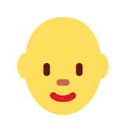 👩‍🦲 Emoji Mujer: Sin Pelo en Twitter Twemoji 13.0.1.