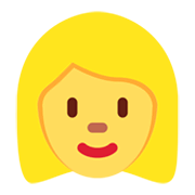 👱‍♀️ Emoji Frau: blond Twitter Twemoji 13.0.1.