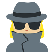 Emoji 🕵🏼‍♀️ Investigatrice: Carnagione Abbastanza Chiara su Twitter Twemoji 13.0.1.