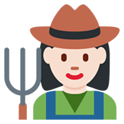 👩🏻‍🌾 Emoji Agricultora: Tono De Piel Claro en Twitter Twemoji 13.0.1.