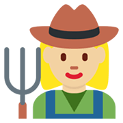 👩🏼‍🌾 Emoji Agricultora: Tono De Piel Claro Medio en Twitter Twemoji 13.0.1.