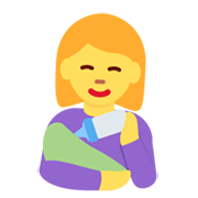 👩‍🍼 Emoji stillende Frau Twitter Twemoji 13.0.1.