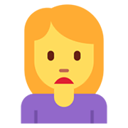 Emoji 🙍‍♀️ Donna Corrucciata su Twitter Twemoji 13.0.1.