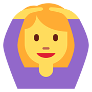 🙆‍♀️ Emoji Frau mit Händen auf dem Kopf Twitter Twemoji 13.0.1.