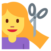 💇‍♀️ Emoji Mujer Cortándose El Pelo en Twitter Twemoji 13.0.1.