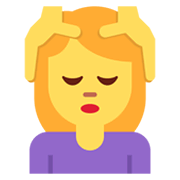 💆‍♀️ Emoji Mulher Recebendo Massagem Facial na Twitter Twemoji 13.0.1.