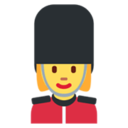 💂‍♀️ Emoji Guardia Mujer en Twitter Twemoji 13.0.1.