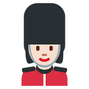 Emoji 💂🏻‍♀️ Guardia Donna: Carnagione Chiara su Twitter Twemoji 13.0.1.