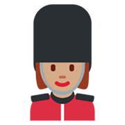 💂🏽‍♀️ Emoji Guarda Mulher: Pele Morena na Twitter Twemoji 13.0.1.
