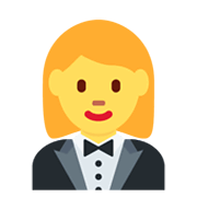 🤵‍♀️ Emoji Mujer en un esmoquin en Twitter Twemoji 13.0.1.