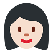 👩🏻 Emoji Frau: helle Hautfarbe Twitter Twemoji 13.0.1.