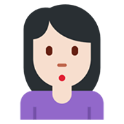 🙎🏻‍♀️ Emoji schmollende Frau: helle Hautfarbe Twitter Twemoji 13.0.1.