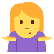 🤷‍♀️ Emoji Mujer Encogida De Hombros en Twitter Twemoji 13.0.1.