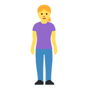 Emoji 🧍‍♀️ Donna In Piedi su Twitter Twemoji 13.0.1.