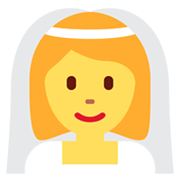 👰‍♀️ Emoji Frau in einem Schleier Twitter Twemoji 13.0.1.