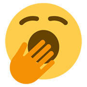 🥱 Emoji gähnendes Gesicht Twitter Twemoji 13.0.1.