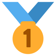🥇 Emoji Medalla De Oro en Twitter Twemoji 13.0.