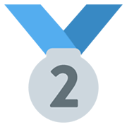 🥈 Emoji Medalla De Plata en Twitter Twemoji 13.0.