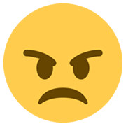 Emoji 😠 Faccina Arrabbiata su Twitter Twemoji 13.0.