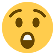 Emoji 😲 Faccina Stupita su Twitter Twemoji 13.0.