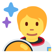 🧑‍🚀 Emoji Astronauta en Twitter Twemoji 13.0.