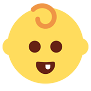 Emoji 👶 Neonato su Twitter Twemoji 13.0.