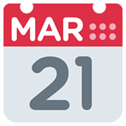 Emoji 📅 Calendario su Twitter Twemoji 13.0.