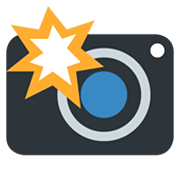 Emoji 📸 Fotocamera Con Flash su Twitter Twemoji 13.0.