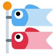 🎏 Emoji Banderín De Carpas en Twitter Twemoji 13.0.