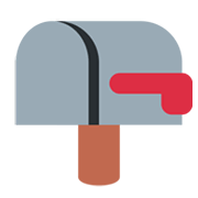 📪 Emoji geschlossener Briefkasten ohne Post Twitter Twemoji 13.0.