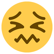 Emoji 😖 Faccina Frustrata su Twitter Twemoji 13.0.
