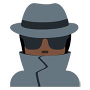 Emoji 🕵🏿 Detective: Carnagione Scura su Twitter Twemoji 13.0.