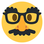 🥸 Emoji Cara disfrazada en Twitter Twemoji 13.0.