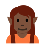 🧝🏿 Emoji Elf(e): dunkle Hautfarbe Twitter Twemoji 13.0.
