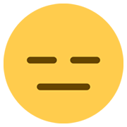 Emoji 😑 Faccina Inespressiva su Twitter Twemoji 13.0.