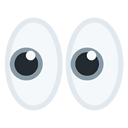 Emoji 👀 Occhi su Twitter Twemoji 13.0.