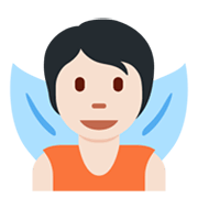 Emoji 🧚🏻 Fata: Carnagione Chiara su Twitter Twemoji 13.0.
