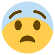 Emoji 😨 Faccina Impaurita su Twitter Twemoji 13.0.